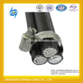 0.6 / 1 KV Five / Three Core 600 / 1000V Cable trenzado aislado de 35 mm NFC Lista de precios estándar de conductores ABC con aislamiento XLPE